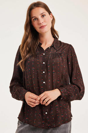 blouse bruin