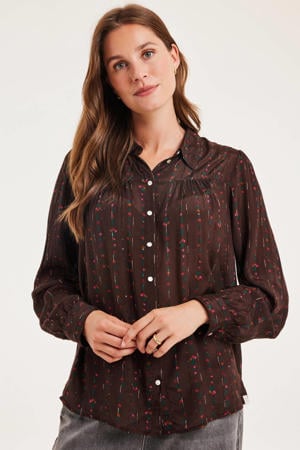 blouse bruin