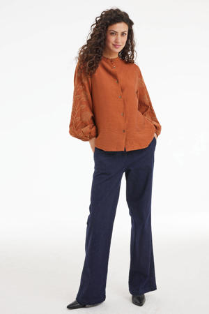 blouse bruin