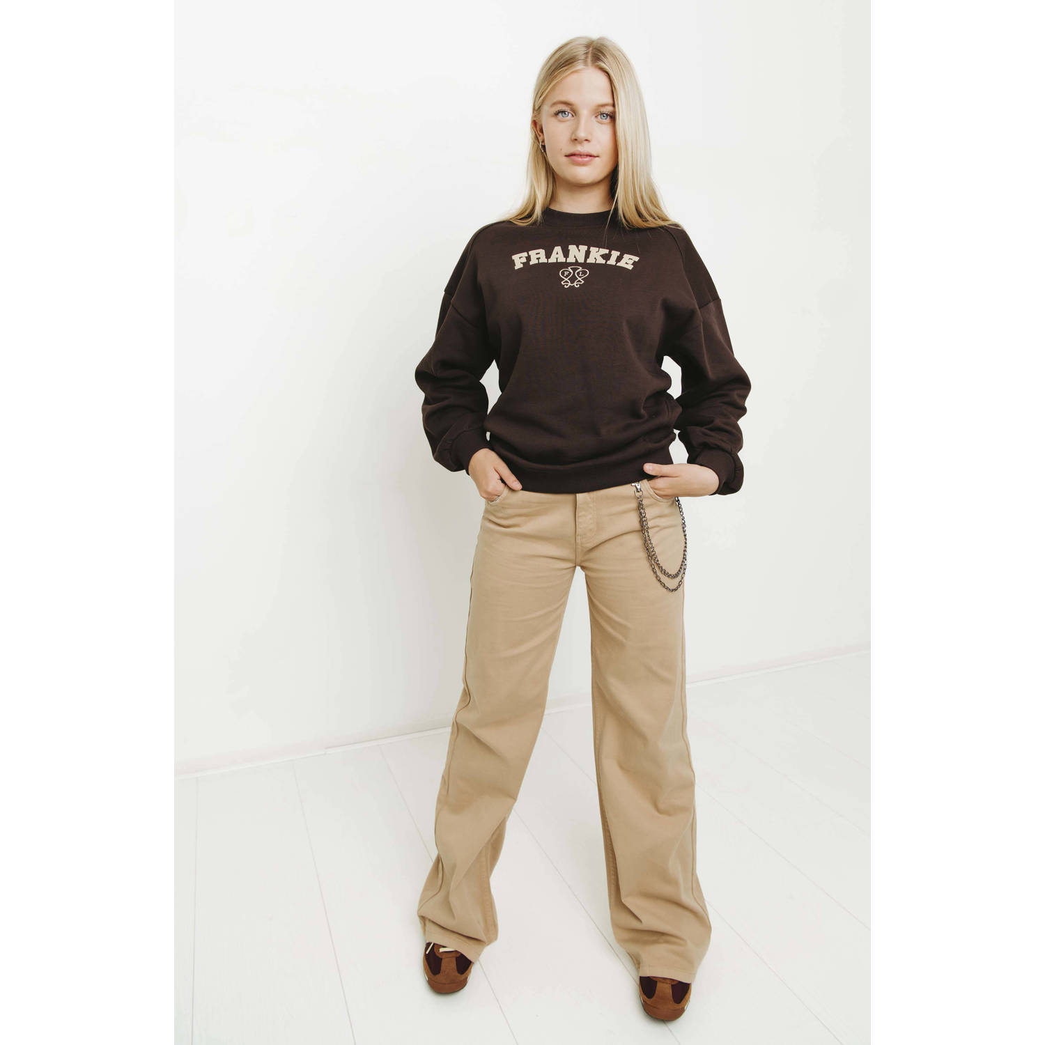 Frankie&Liberty wide leg jeans beige