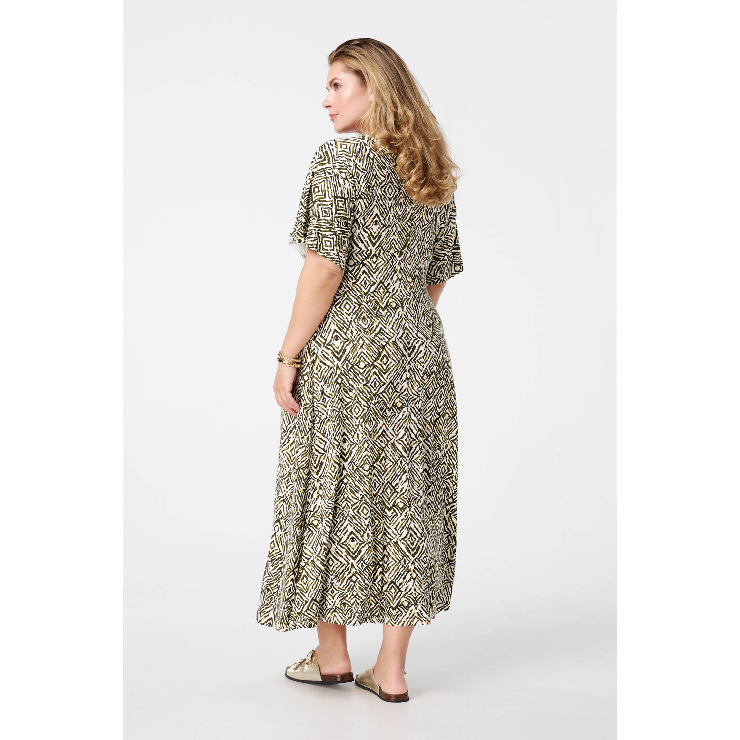 MS Mode zomerjurk kaki