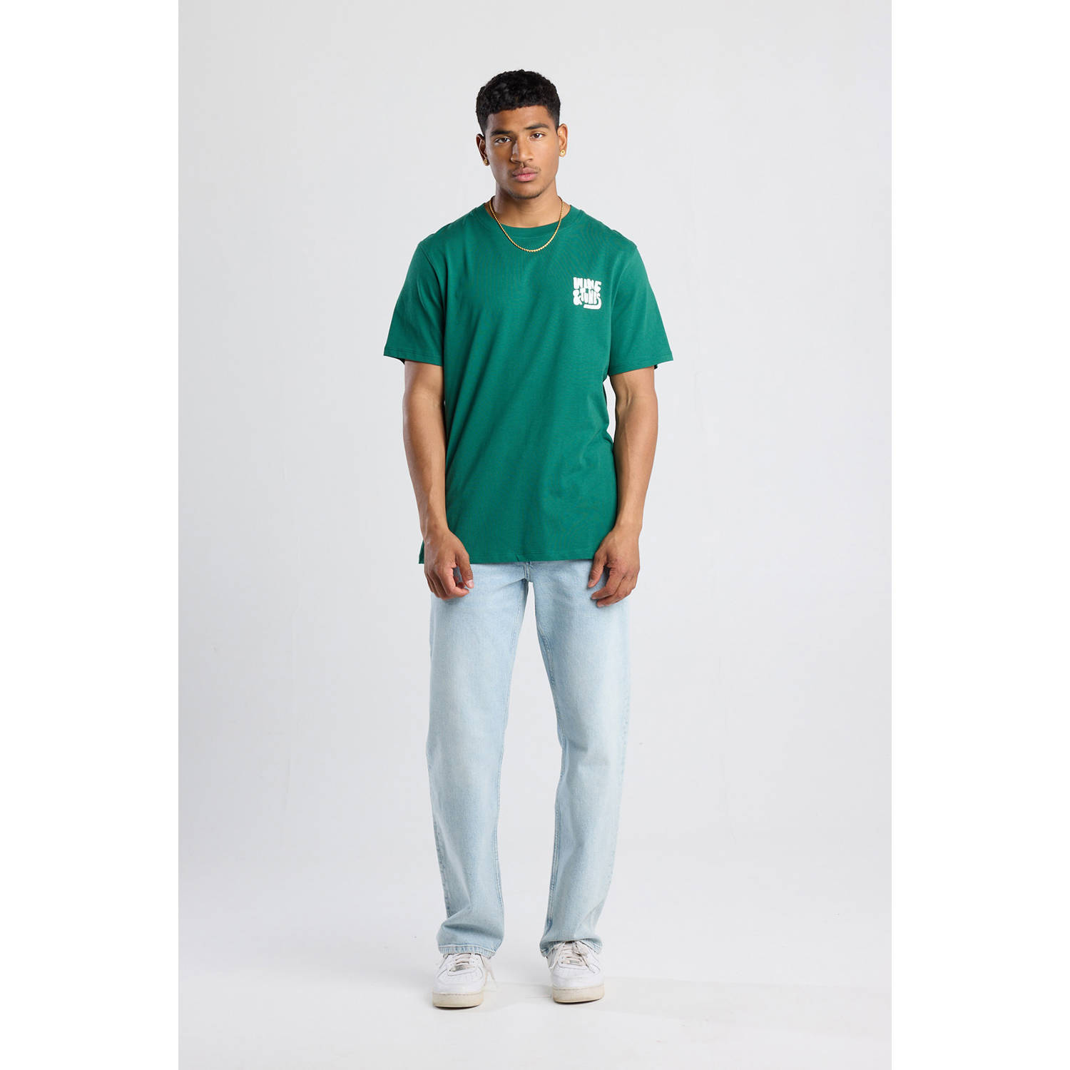 America Today regular T-shirt groen