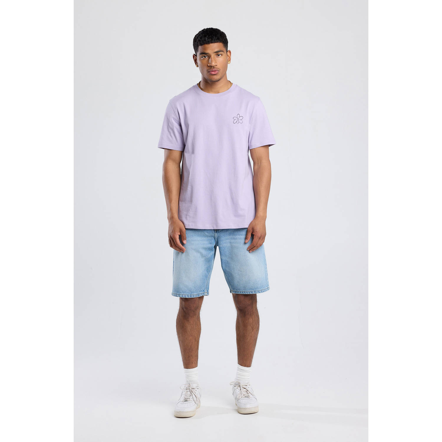 America Today regular T-shirt lila