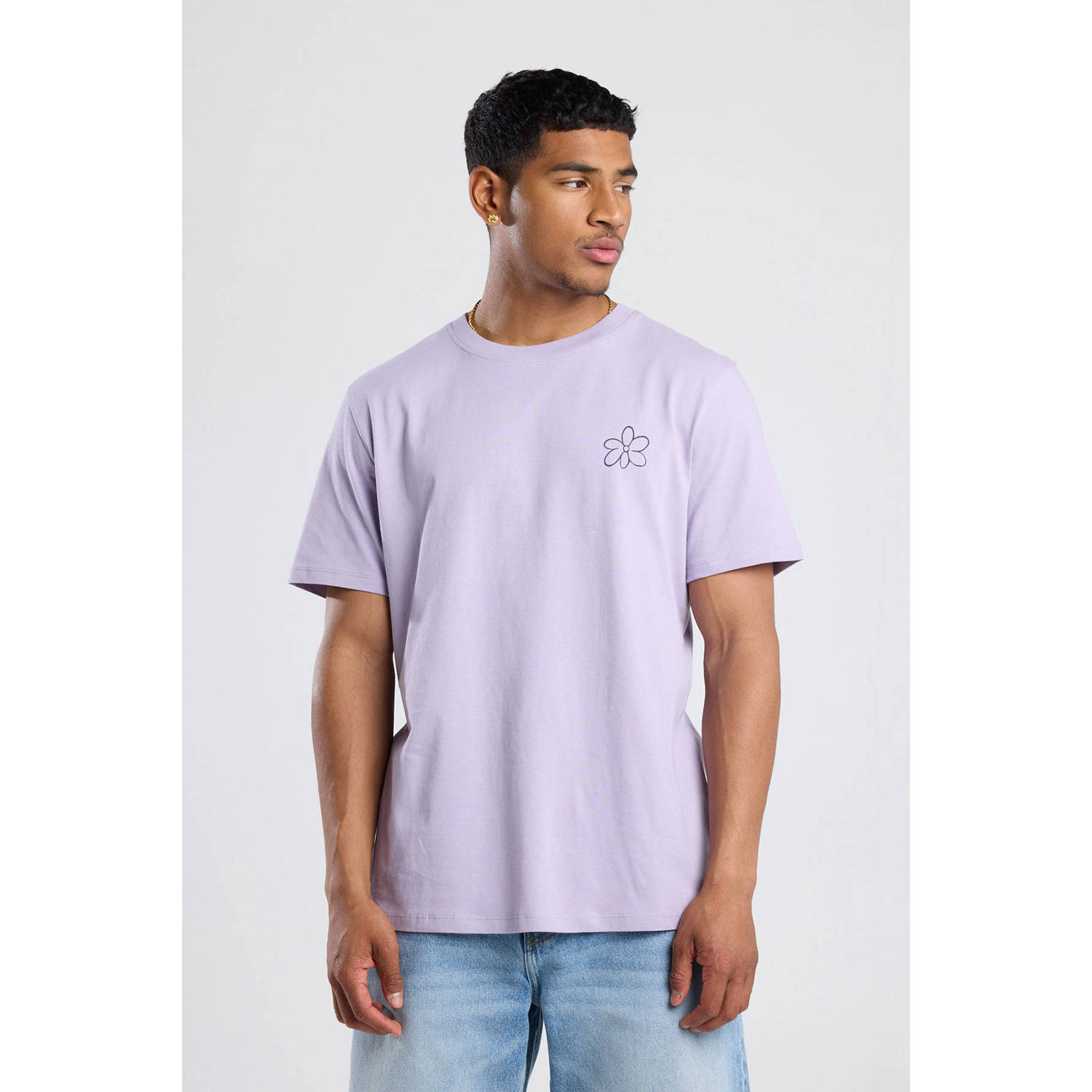 America Today regular T-shirt lila