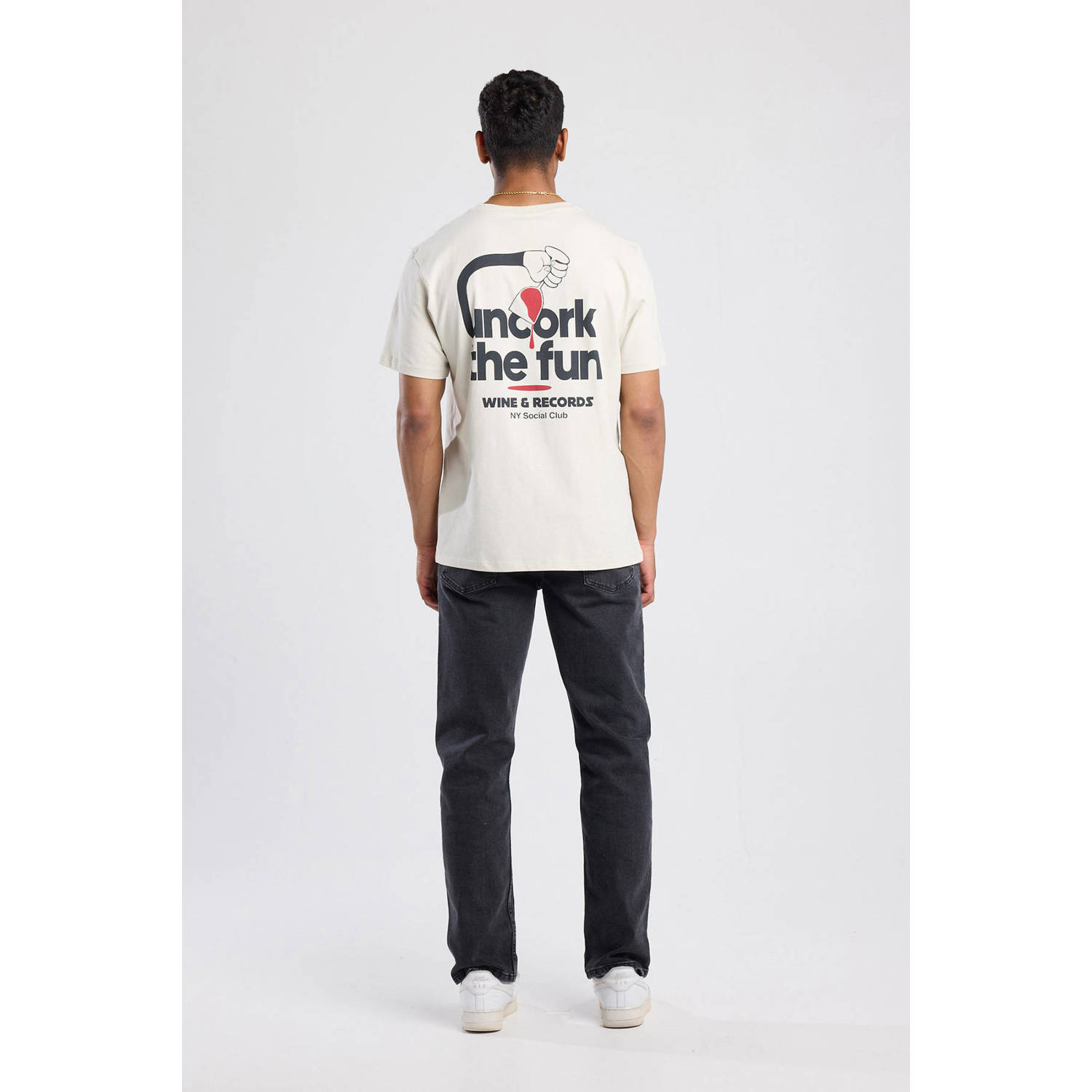 America Today regular T-shirt ecru