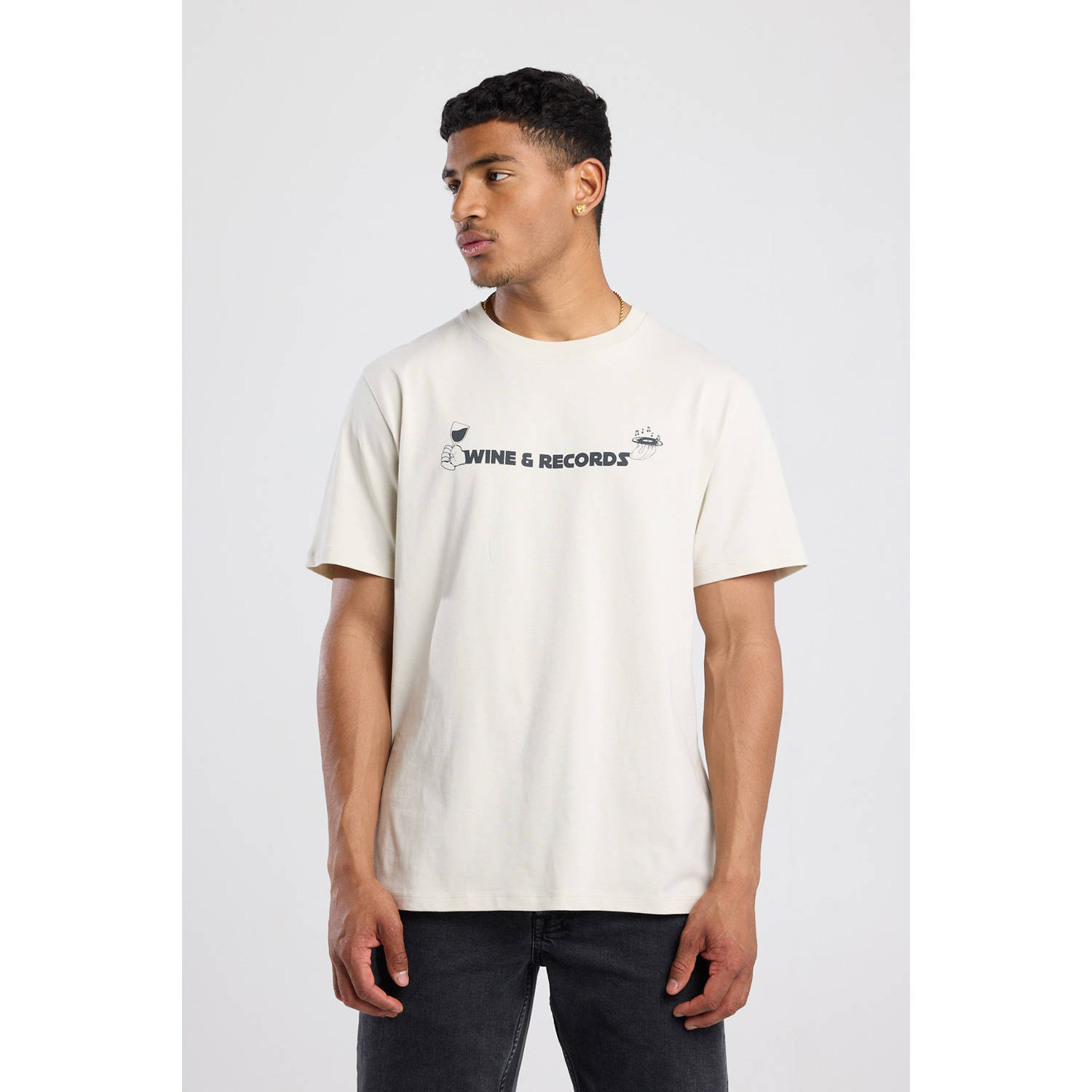 America Today regular T-shirt ecru