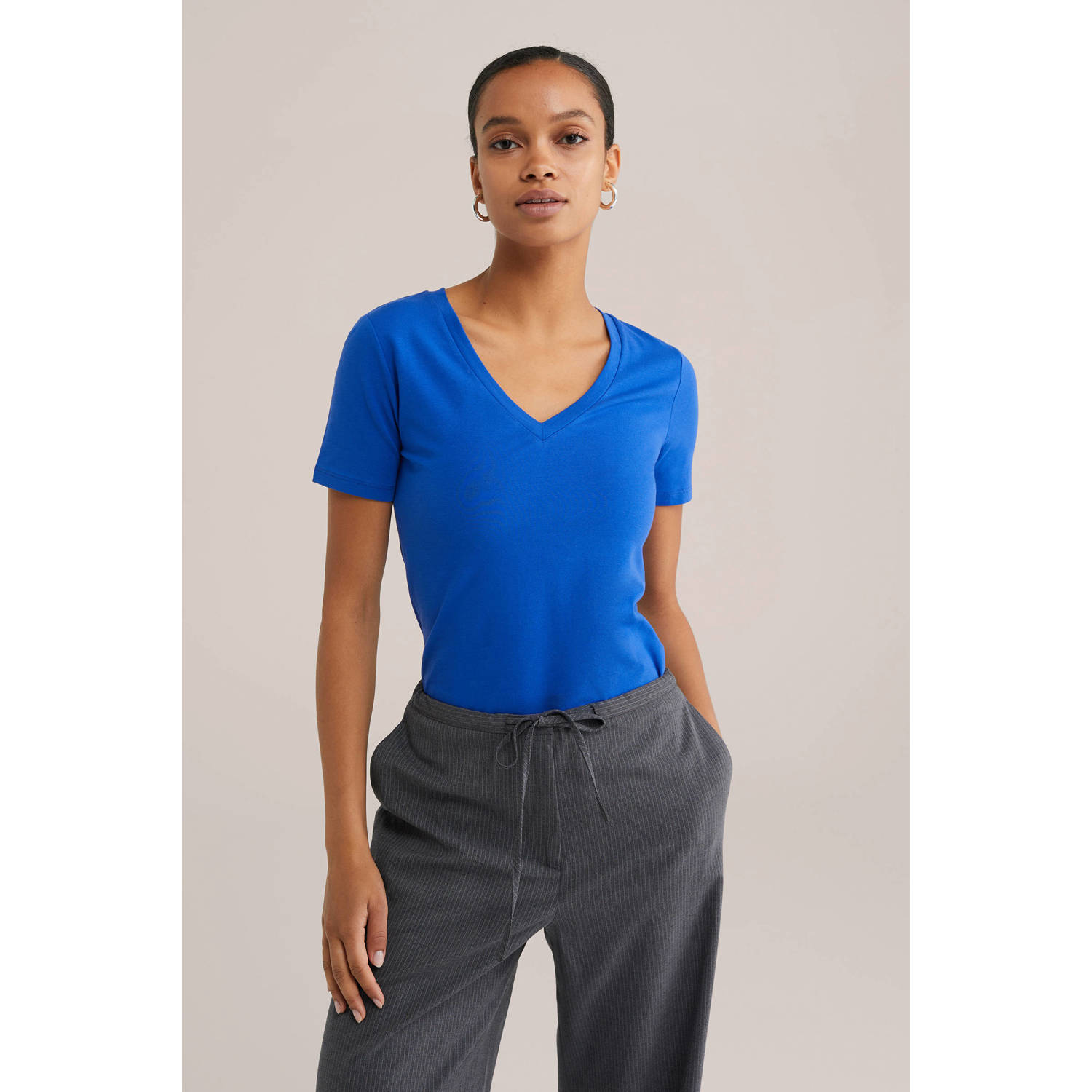 WE Fashion t-shirt blauw