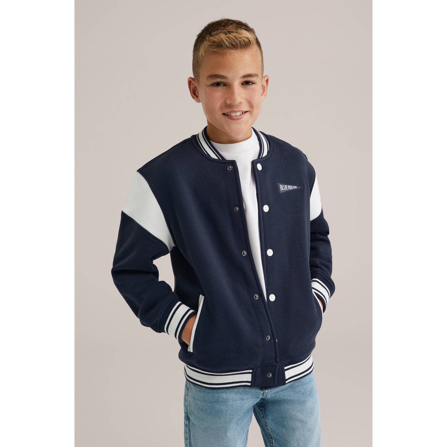 WE Fashion Blue Ridge bomberjack marine