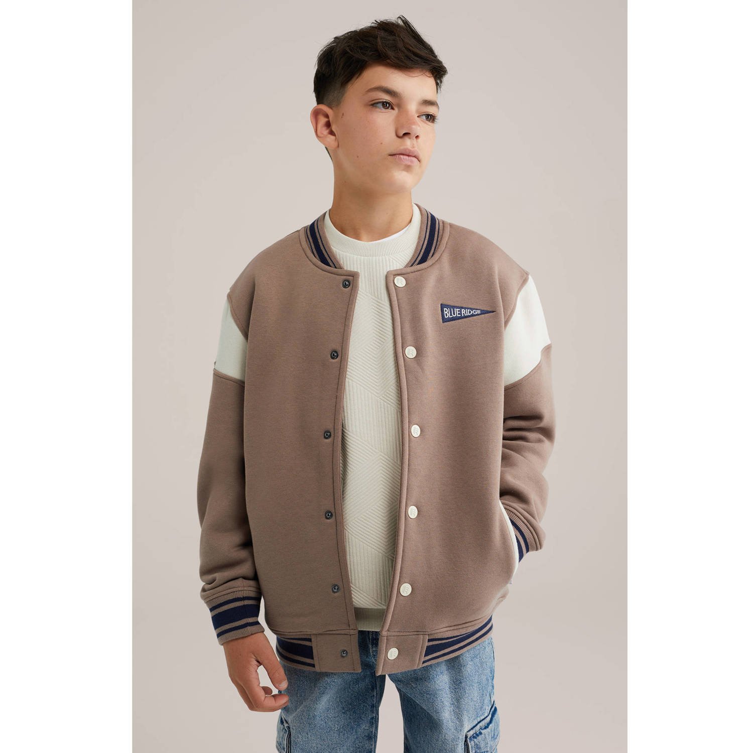 WE Fashion Blue Ridge bomberjack beige