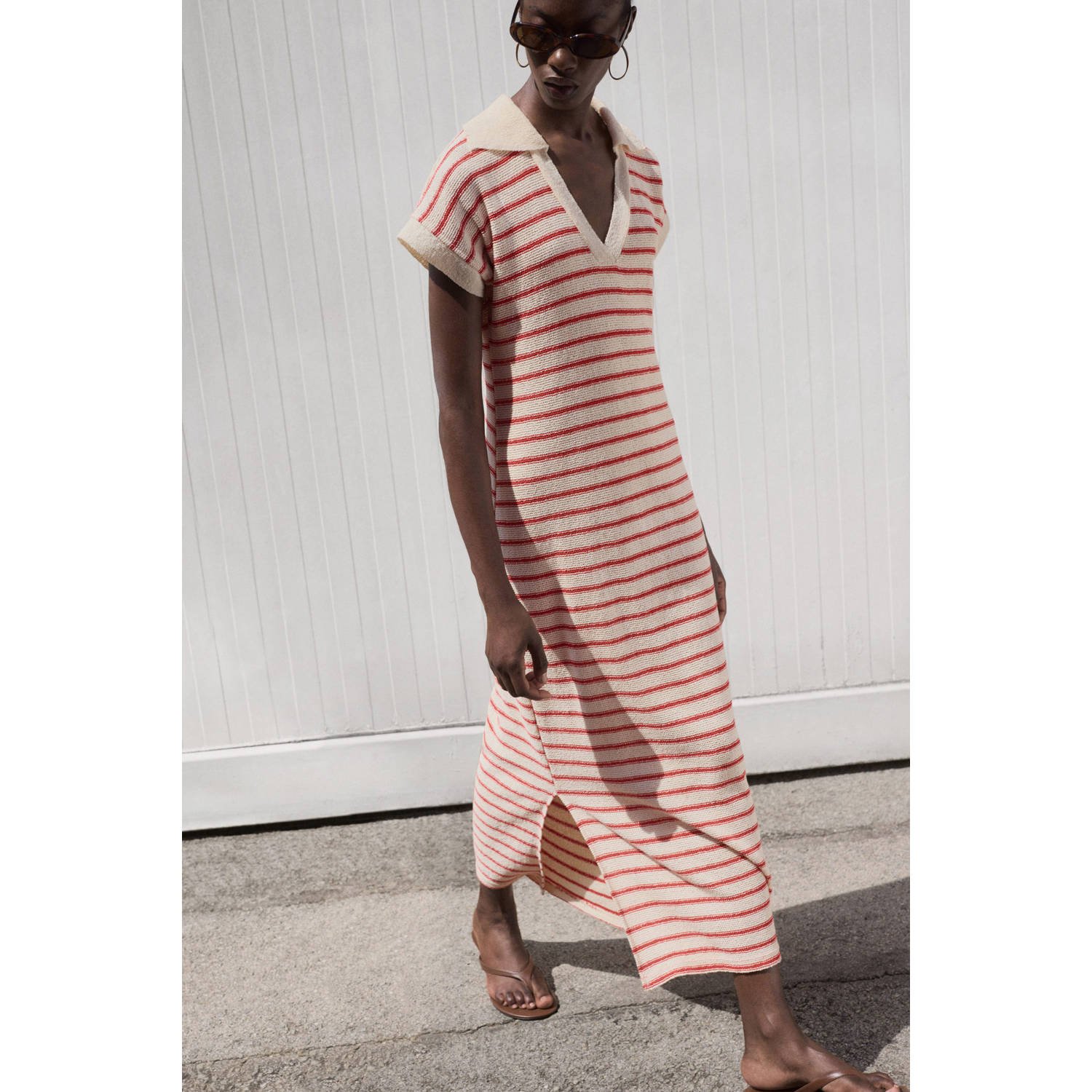 Mango maxi jurk rood