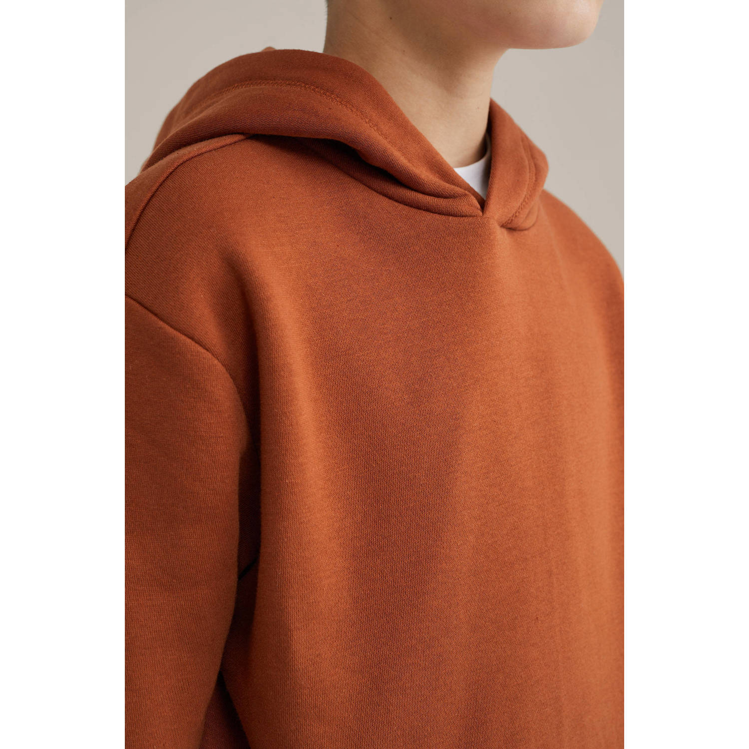 WE Fashion Blue Ridge sweater donker oranje