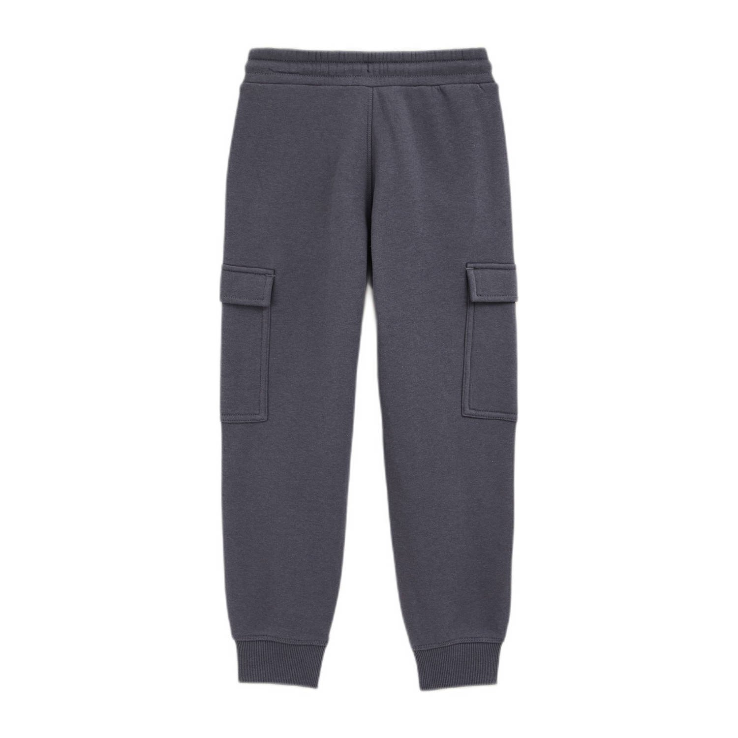 WE Fashion Blue Ridge slim cargo broek antraciet