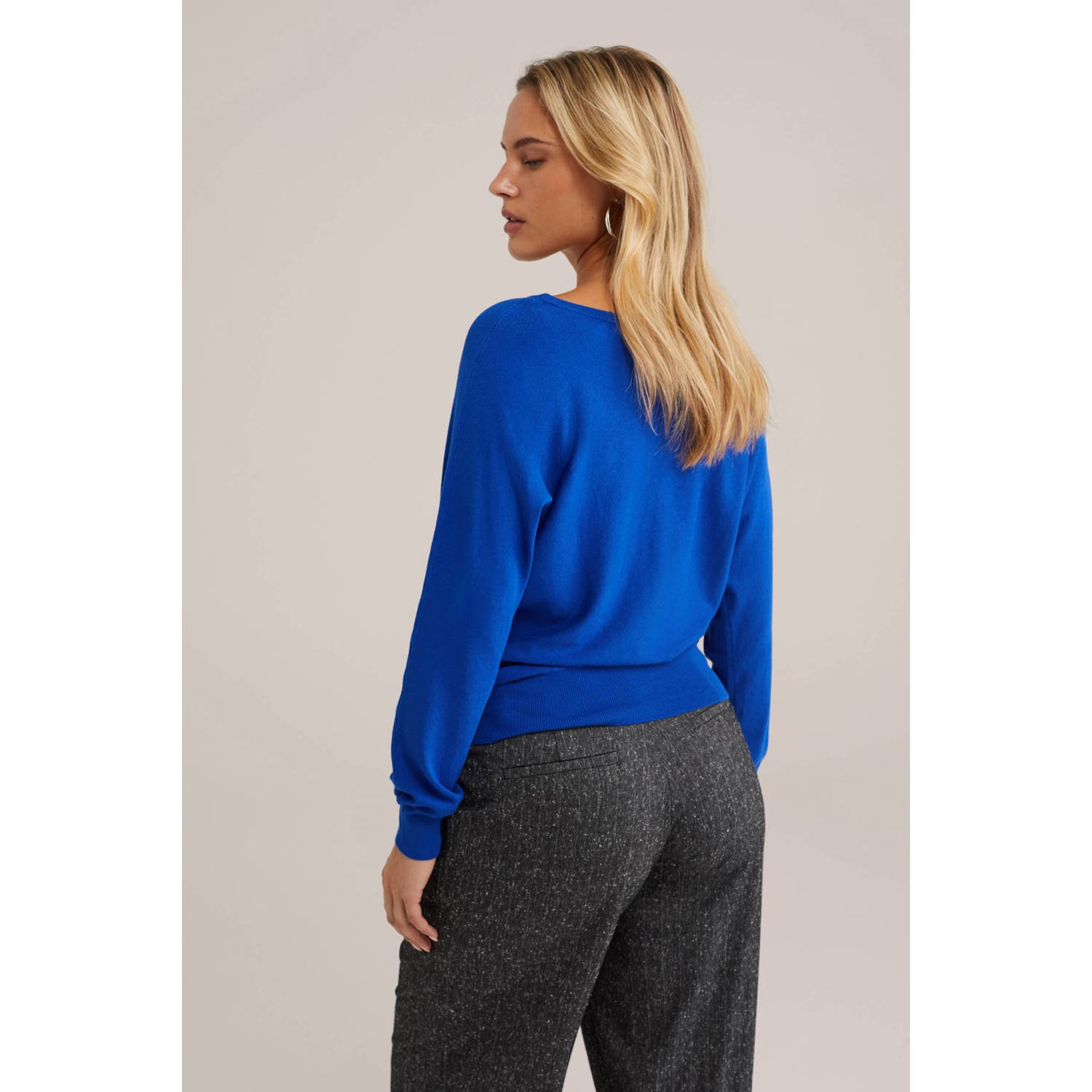 WE Fashion gebreide trui blauw