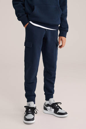 slim sweatpants donkerblauw