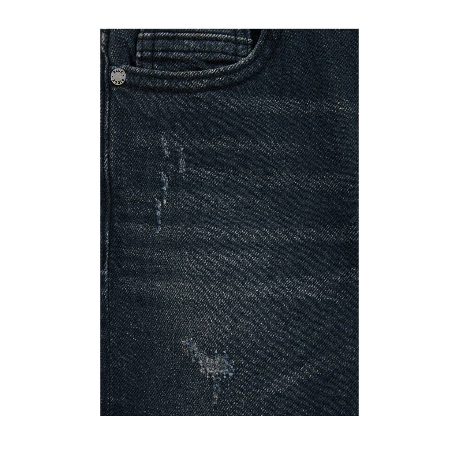 WE Fashion waist slim fit jeans dark blue denim