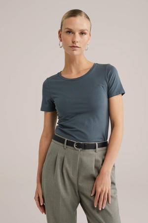 T-shirt grijsblauw