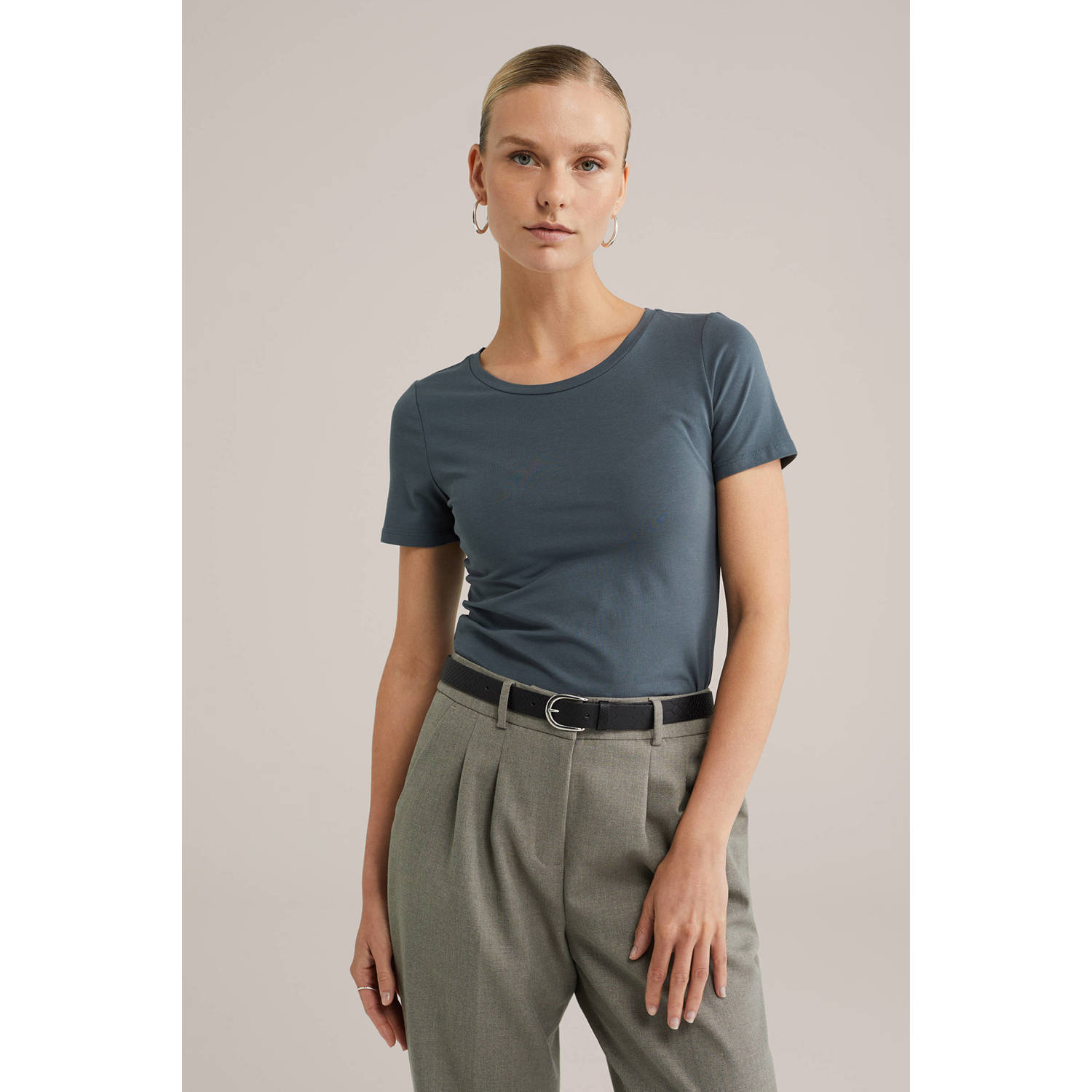 WE Fashion T-shirt grijsblauw