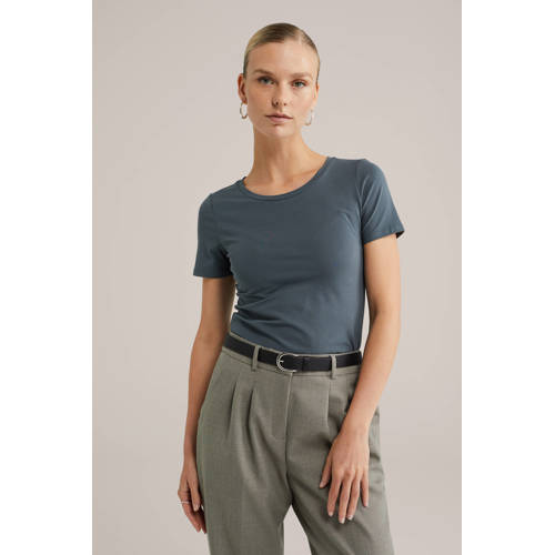 WE Fashion T-shirt grijsblauw afbeelding