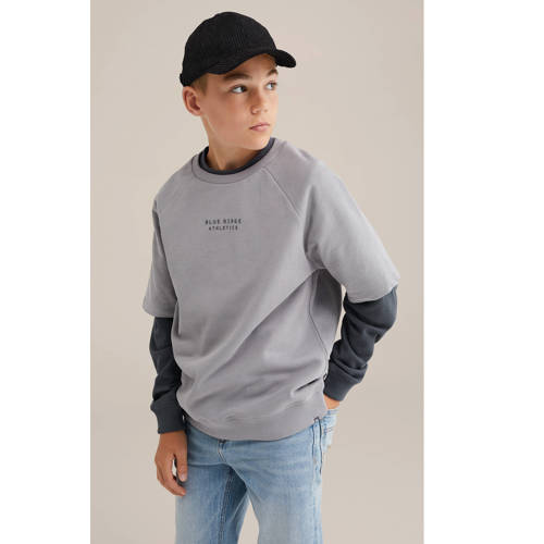 WE Fashion Blue Ridge sweater grijs afbeelding