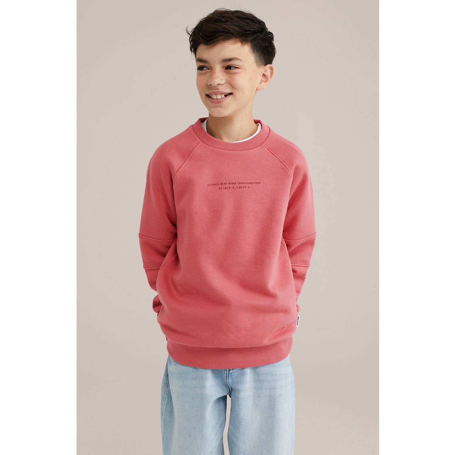 WE Fashion Blue Ridge sweater roze