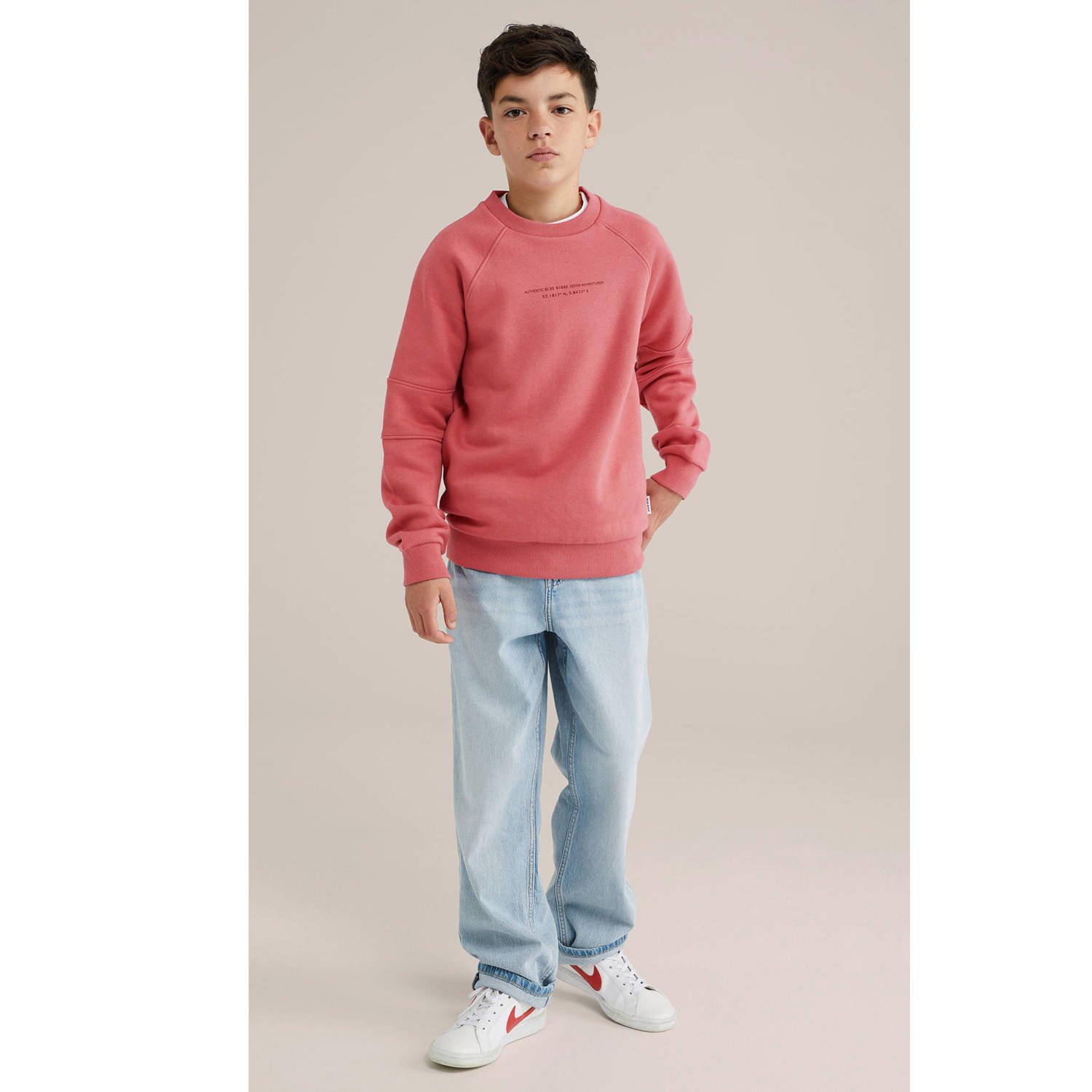 WE Fashion Blue Ridge sweater roze