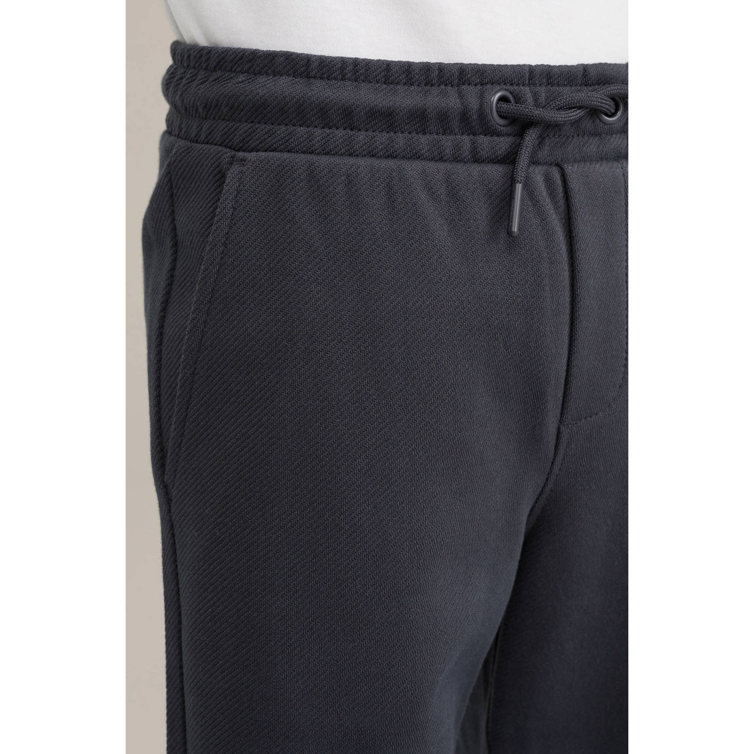 WE Fashion Blue Ridge slim sweatpant antraciet