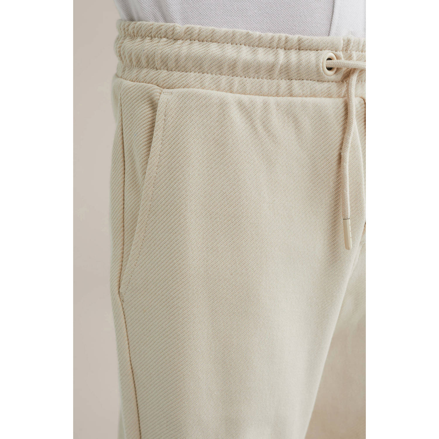 WE Fashion Blue Ridge slim sweatpant ecru