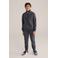 WE Fashion Blue Ridge slim cargo broek antraciet