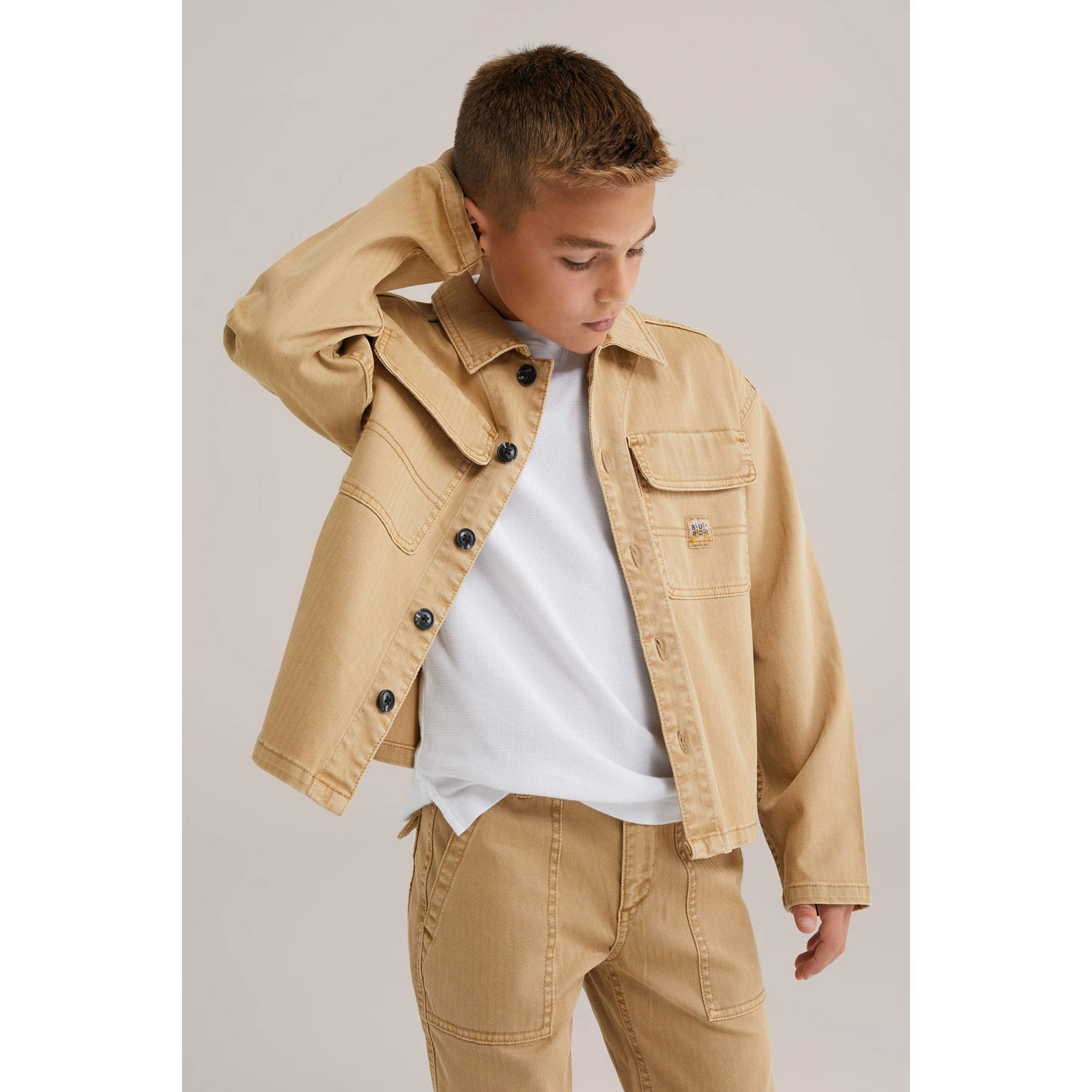 WE Fashion Blue Ridge spijkerjas beige