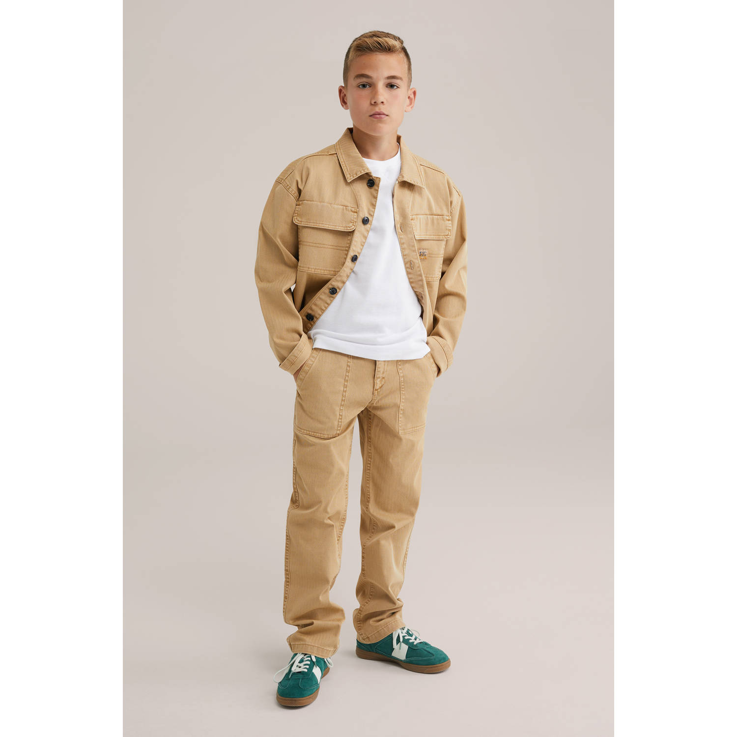 WE Fashion Blue Ridge spijkerjas beige