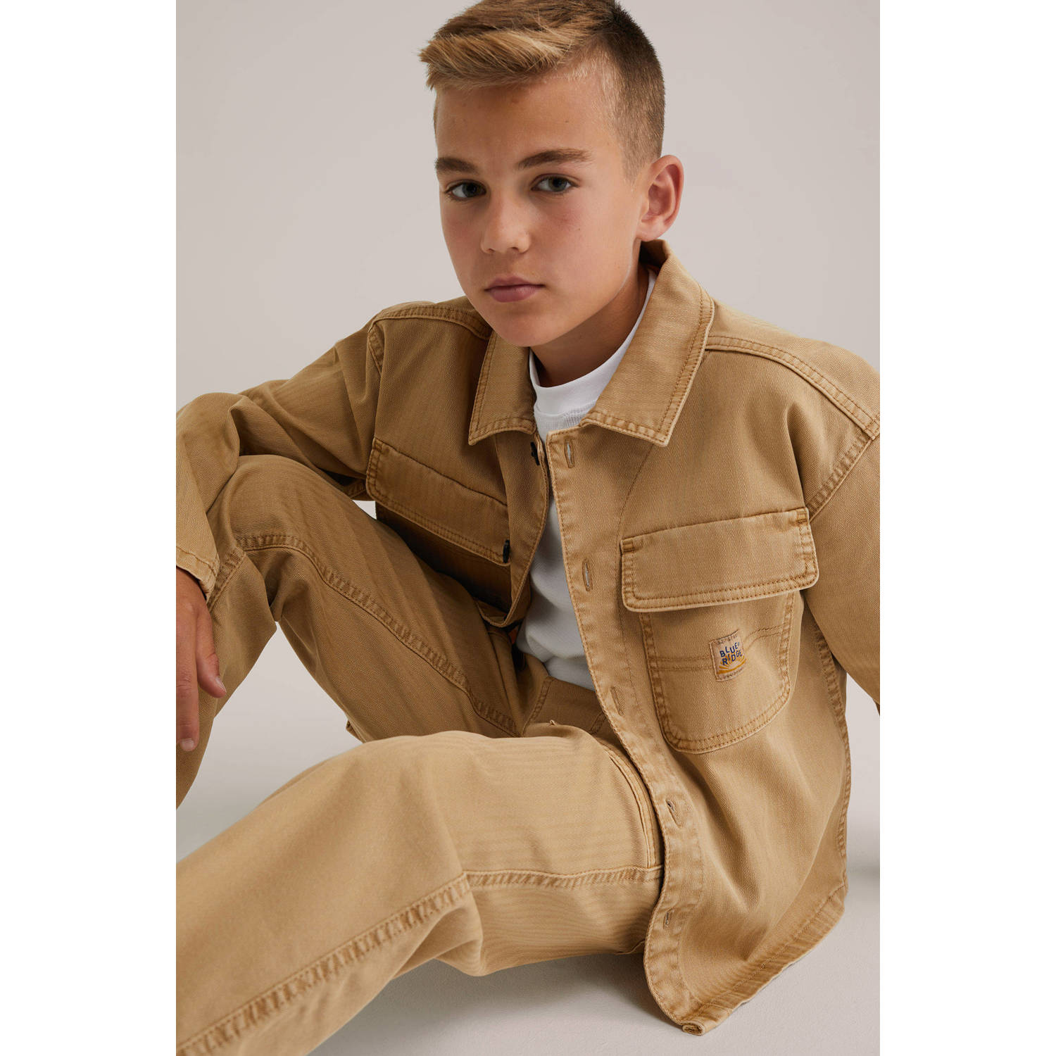 WE Fashion Blue Ridge spijkerjas beige