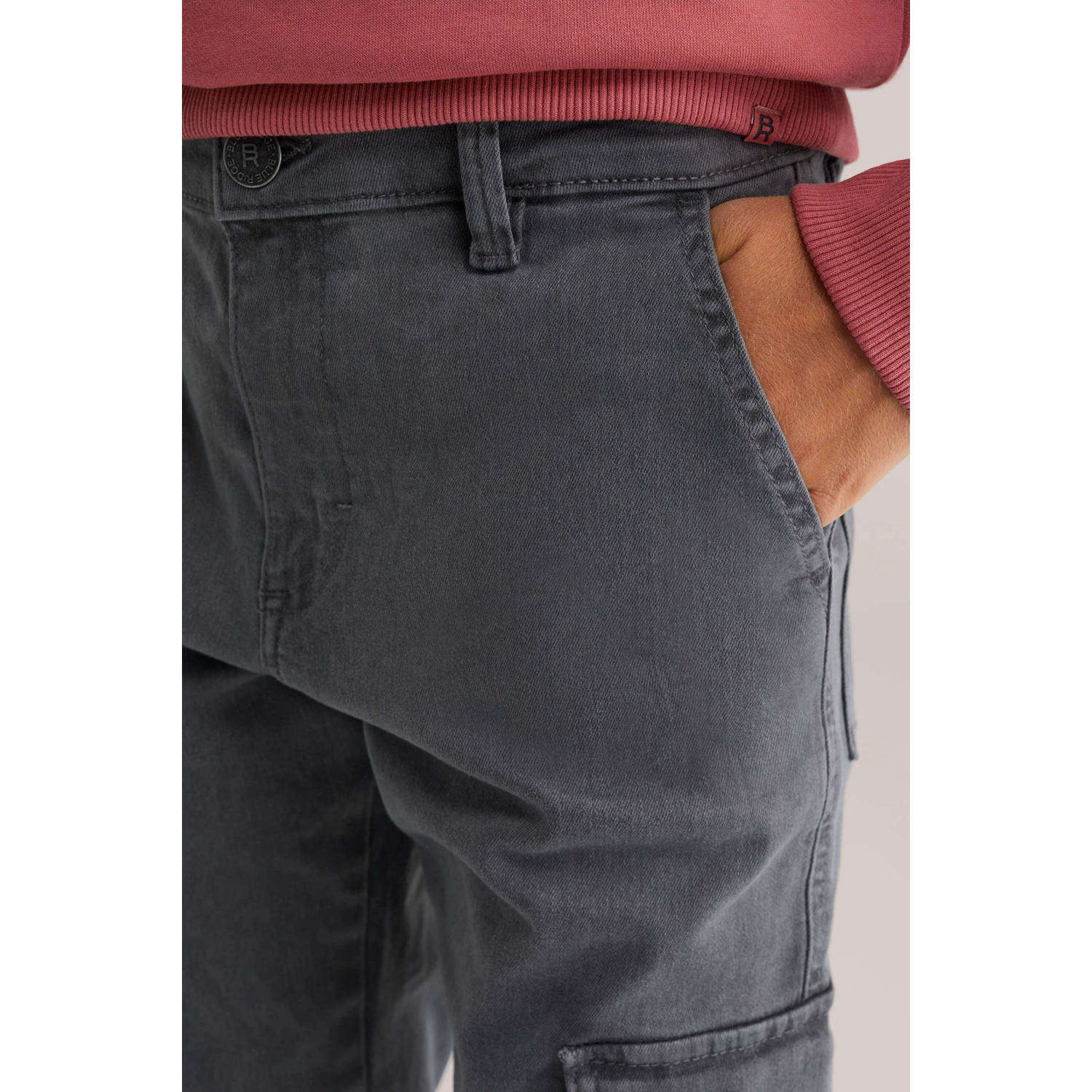 WE Fashion waist tapered jeans grey denim