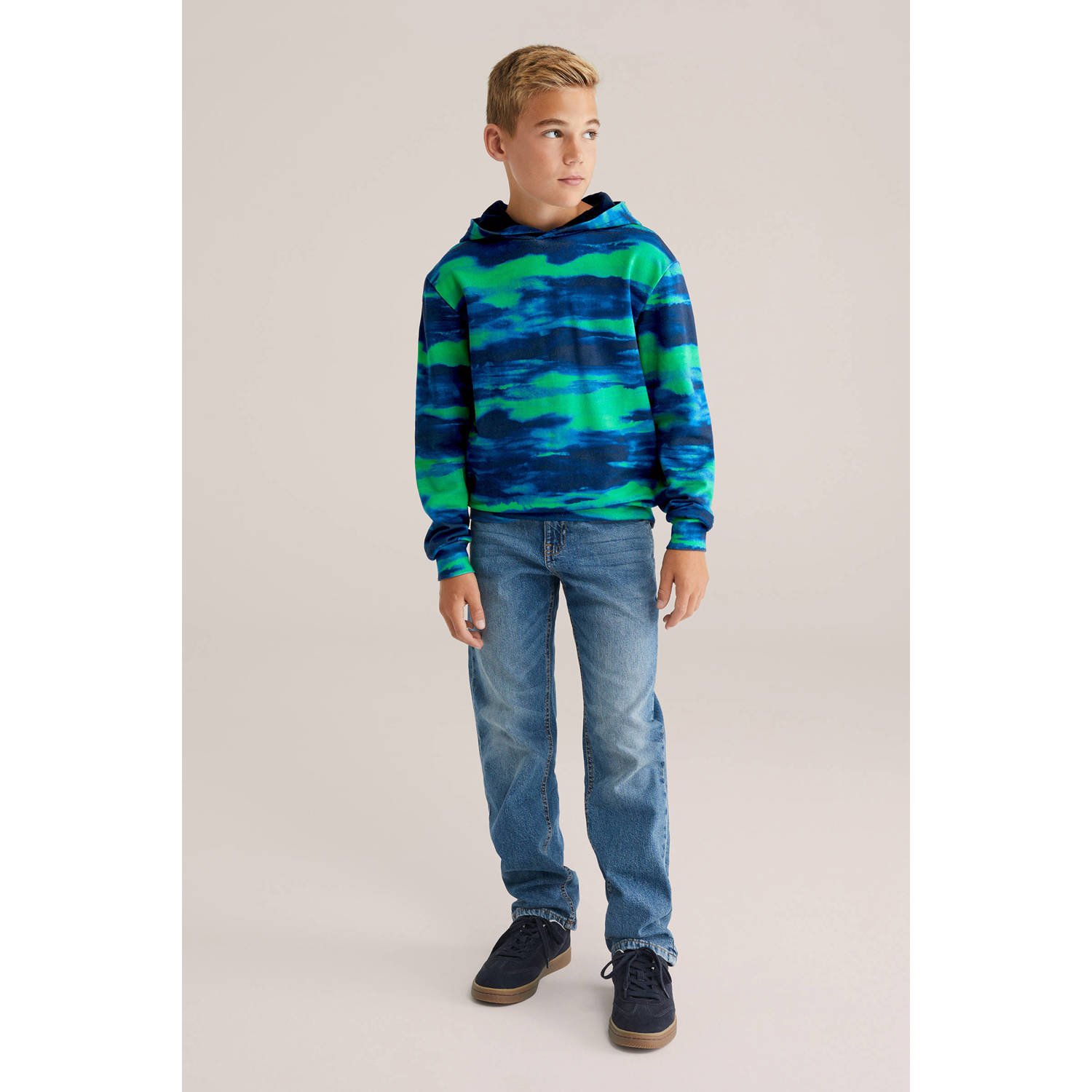 WE Fashion Blue Ridge sweater blauw