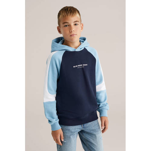 WE Fashion Blue Ridge hoodie donkerblauw afbeelding