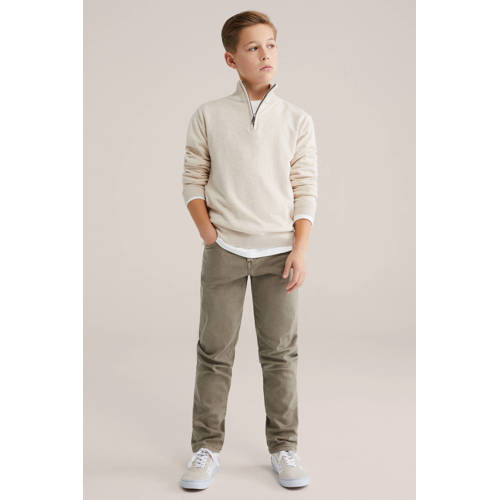 WE Fashion trui fijn gebreid ecru afbeelding