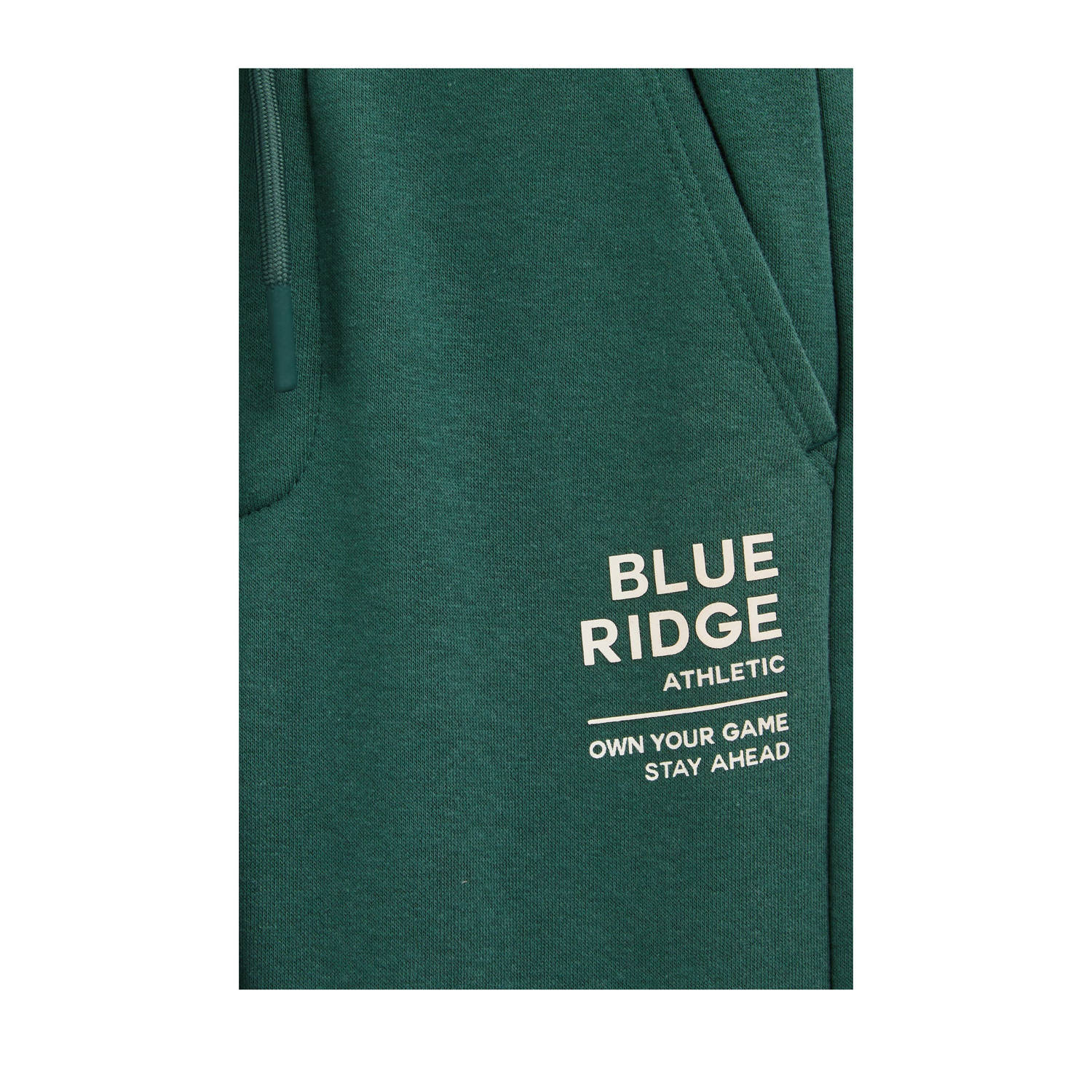 WE Fashion Blue Ridge straight sweatpant donkergroen