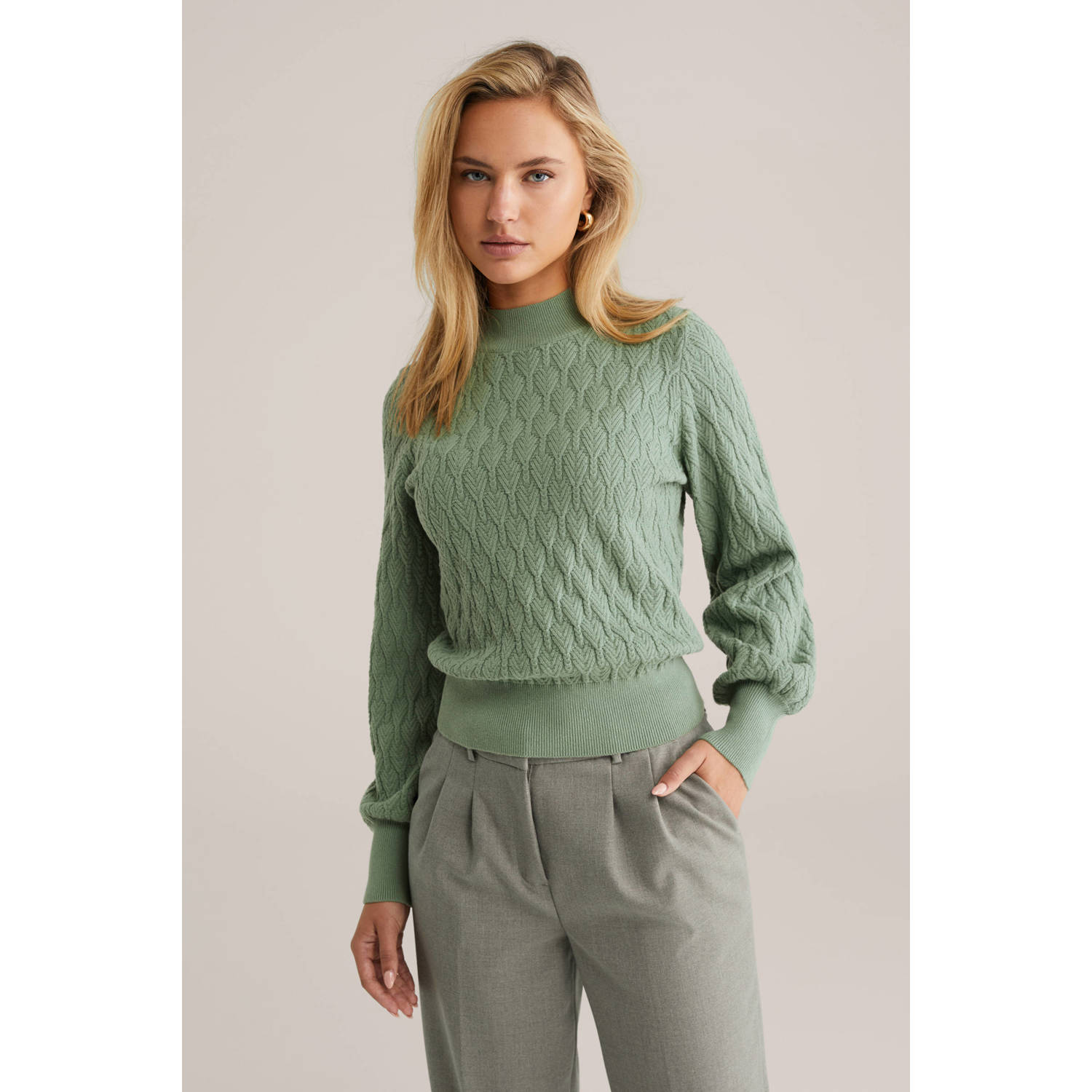 WE Fashion trui lichtgroen