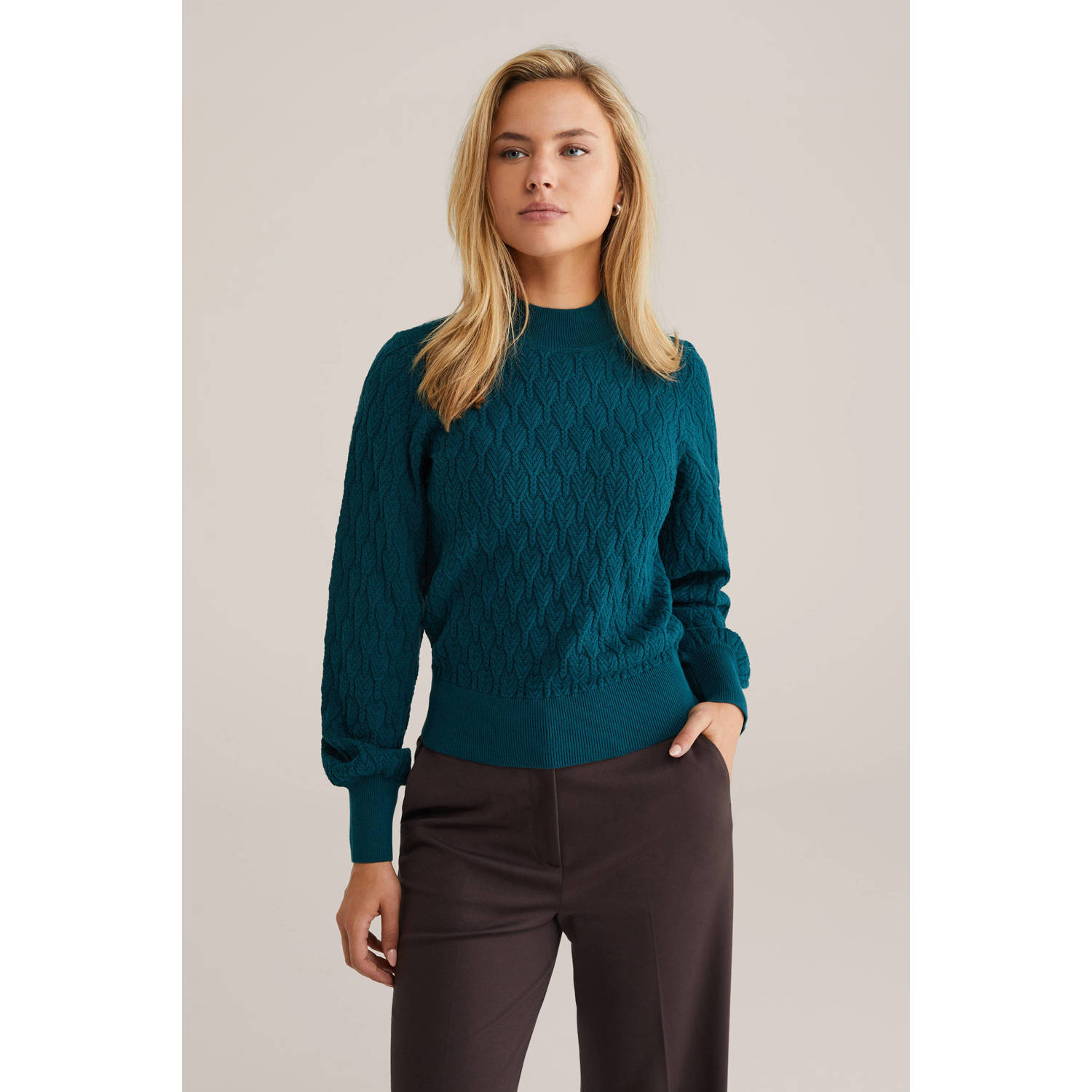 WE Fashion trui donkerblauw