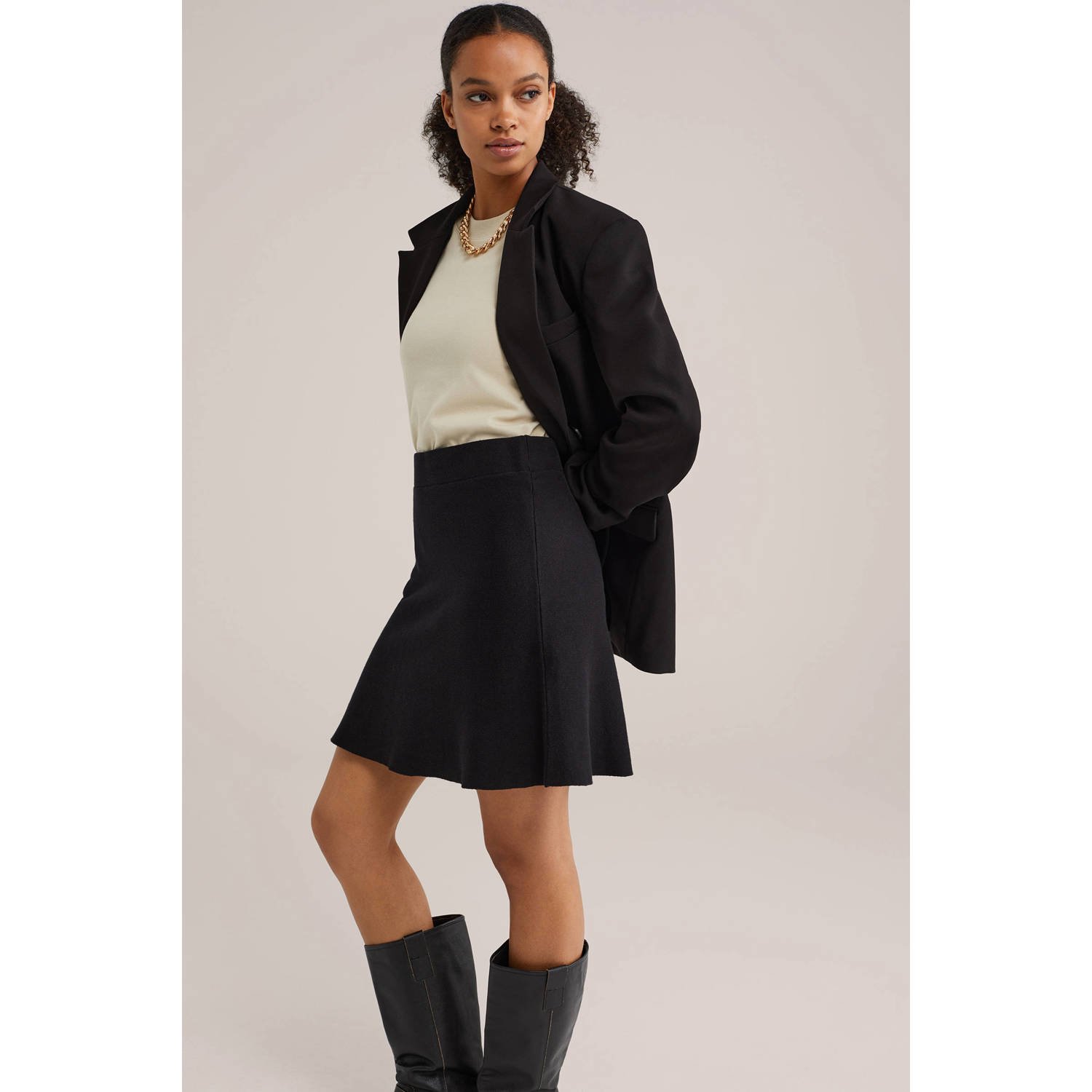 WE Fashion korte rok zwart