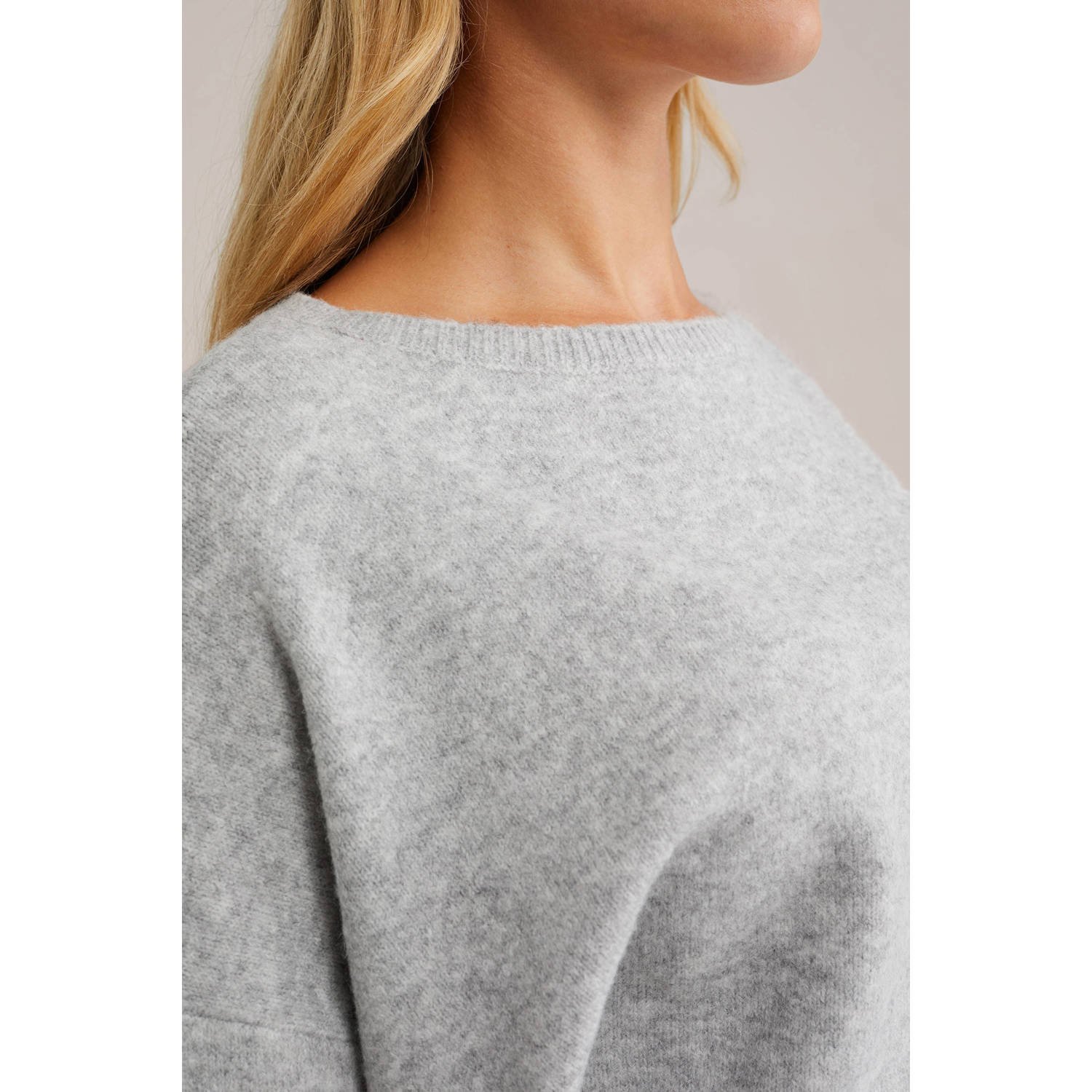 WE Fashion trui lichtgrijs