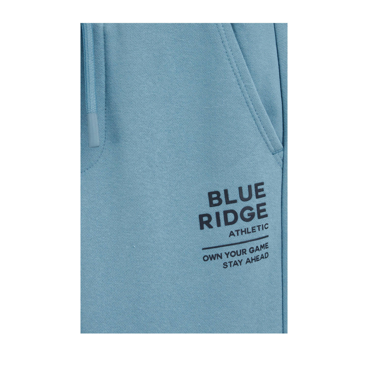 WE Fashion Blue Ridge straight sweatpant lichtblauw