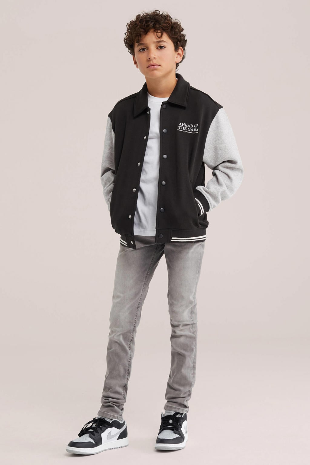 WE Fashion Blue Ridge slim fit jeans - grey denim