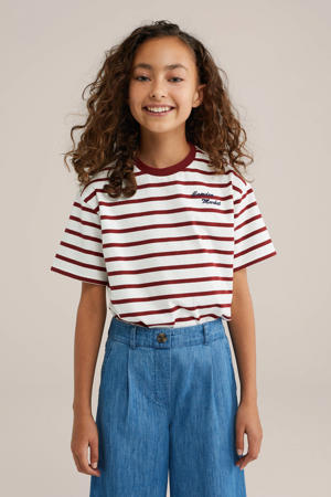 T-shirt donkerrood