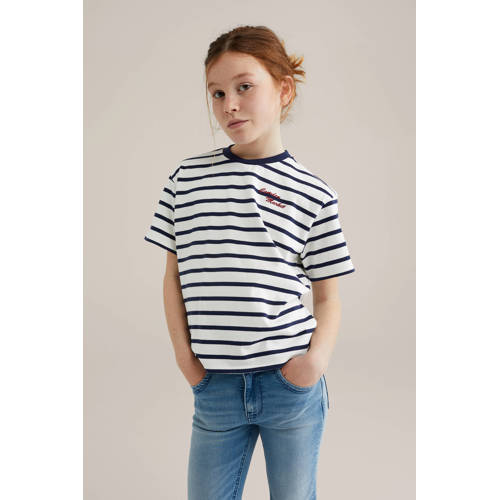 WE Fashion T-shirt donkerblauw afbeelding