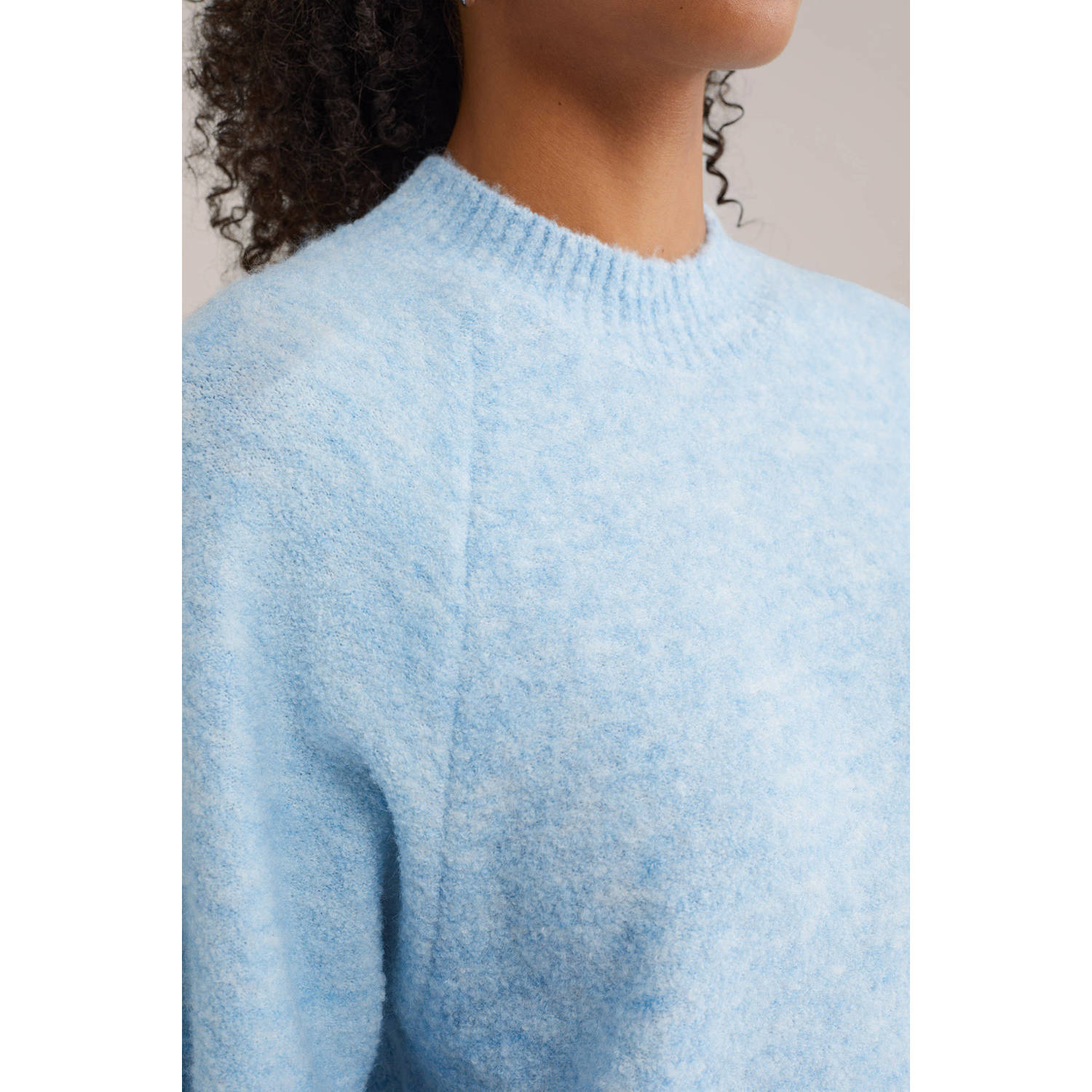 WE Fashion gebreide trui lichtblauw