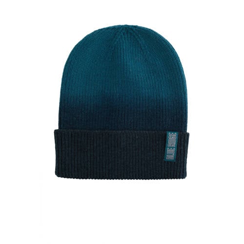 WE Fashion Blue Ridge gebreide muts blauw afbeelding