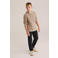 WE Fashion Blue Ridge trui lichtbruin rib gebreid