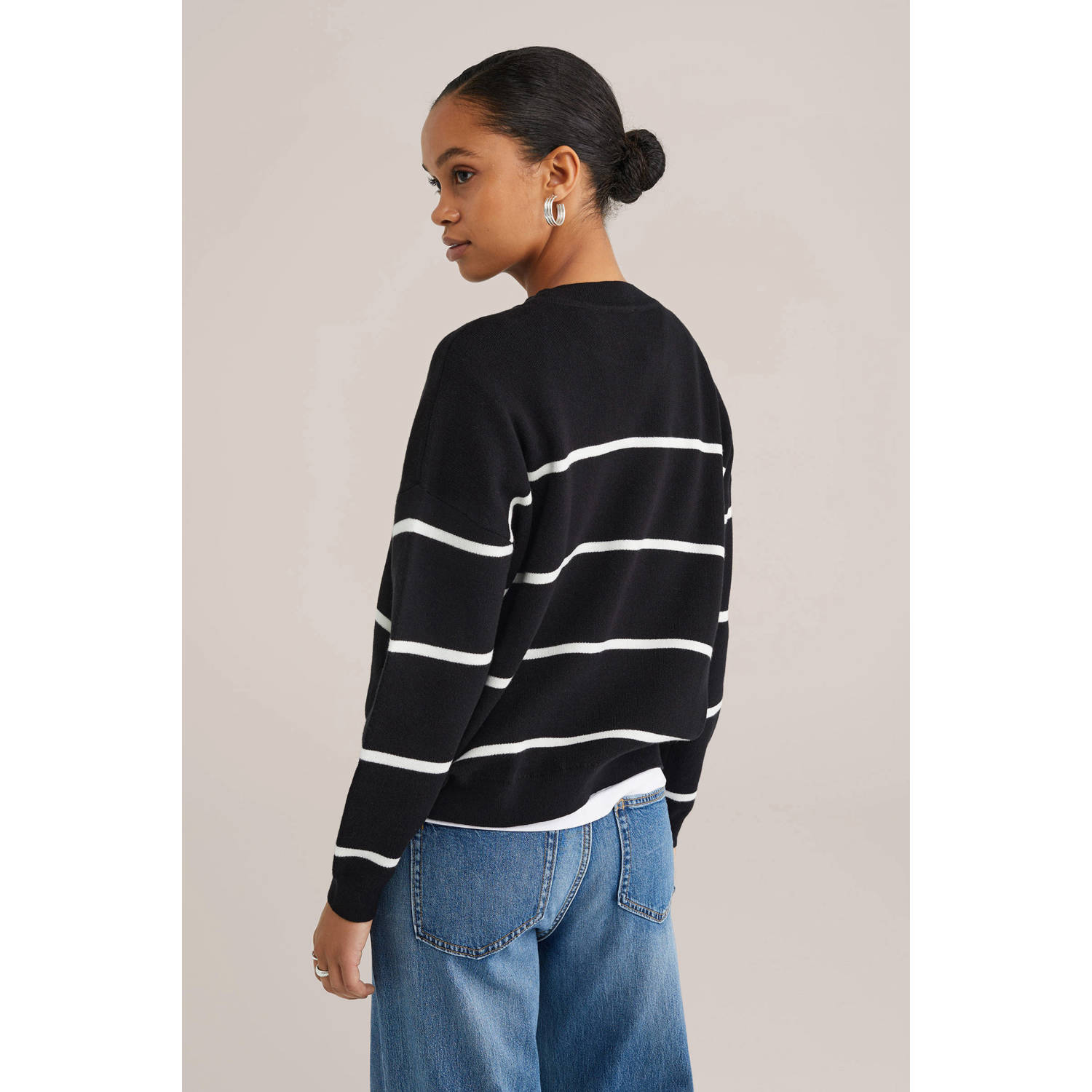 WE Fashion pullover trui zwart
