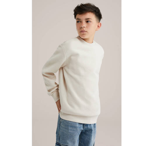 WE Fashion Blue Ridge sweater ecru afbeelding