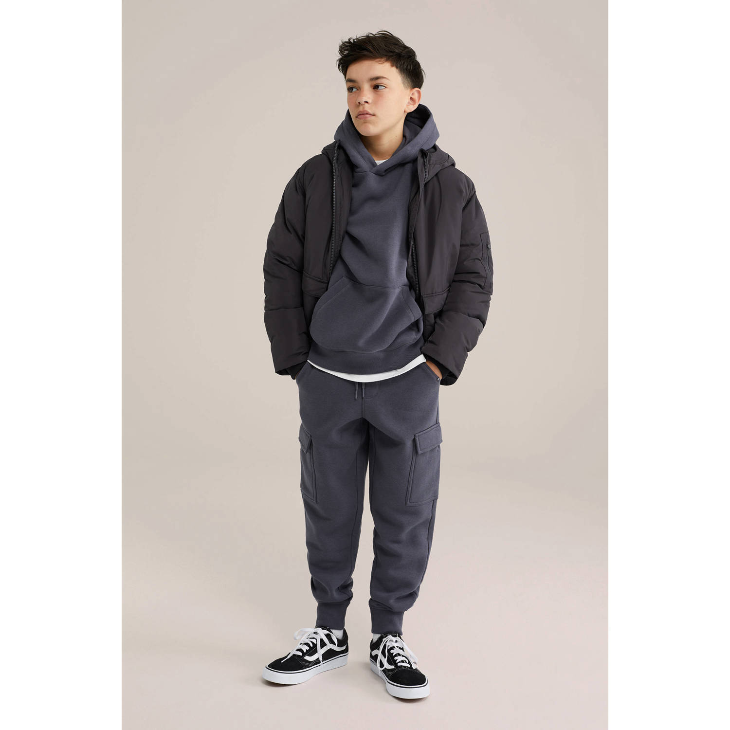 WE Fashion Blue Ridge sweater antraciet